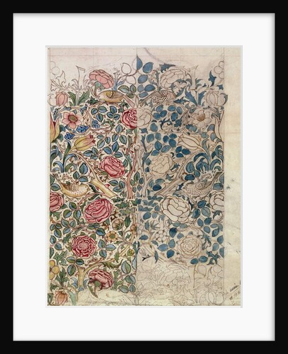 Rose wallpaper design by William Morris