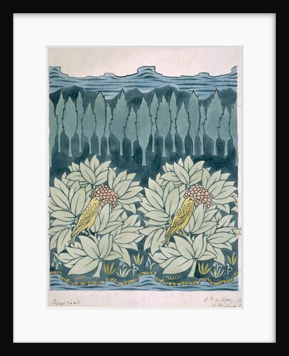 Birds with fir trees by Charles Francis Annesley Voysey