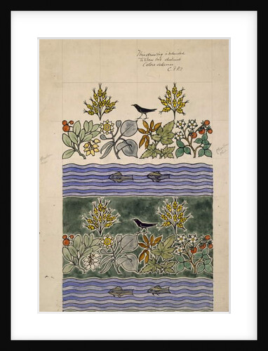 Design intended to show two distinct colour schemes by Charles Francis Annesley Voysey