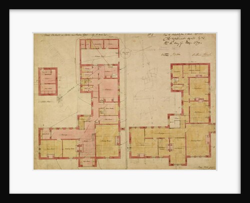 Plans for the Red House, Bexley Heath, 1859 by Philip Webb