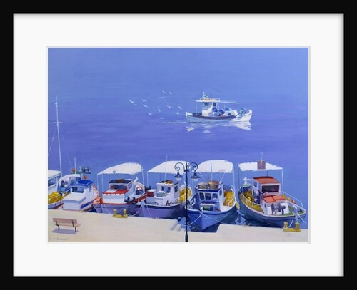 Greek Fishing Boats by William Ireland