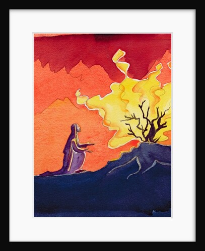 Moses and the Burning Bush, 2001 by Elizabeth Wang
