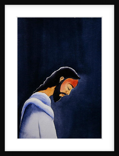 In His agony Jesus prays in Gethsemane to His Father, 2006 by Elizabeth Wang
