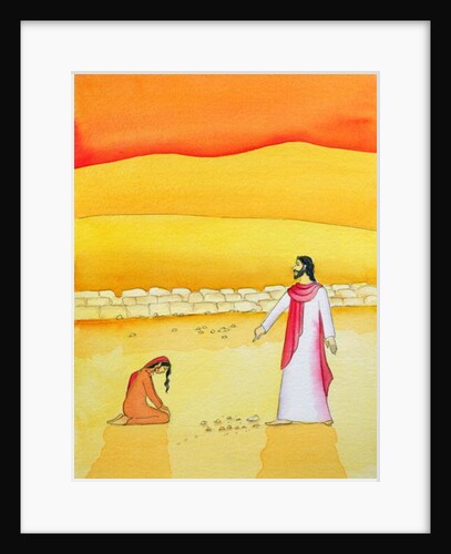 Jesus forgives the woman caught in adultery, 2006 by Elizabeth Wang