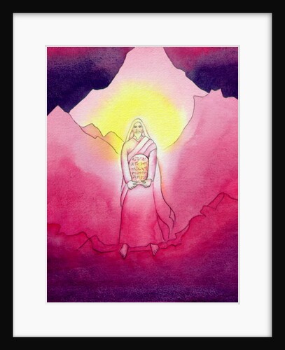 Moses brings down the Tablets of the Ten Commandments, 2001 by Elizabeth Wang