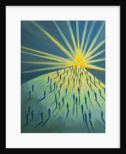 Uniting ourselves with Christ's prayer to the Father at Mass, we are sheltered by His glory, 2001 by Elizabeth Wang