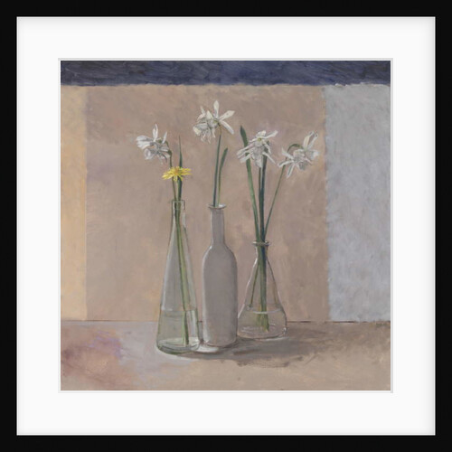 White Daffs & Dandelion, 2009 by William Packer