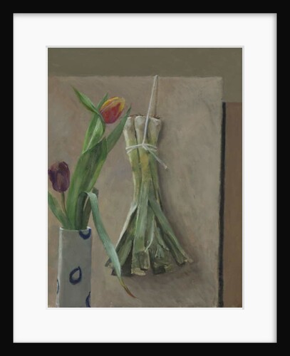 Leeks Suspended, 2014 by William Packer