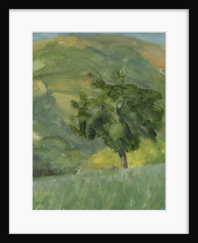 Tree on Hill, 2013 by William Packer
