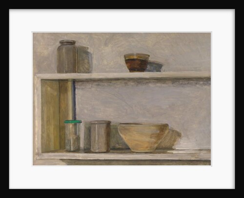 Two Shelves and Bowls by William Packer
