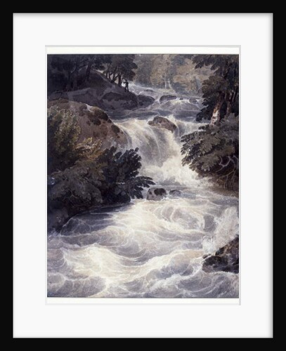 Waterfall at Ambleside, seen through a window, 1807 by William Havell