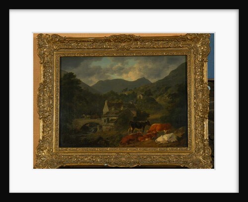 Buttermere Bridge and Church from The Fish Inn, 1813 by Julius Caesar Ibbetson