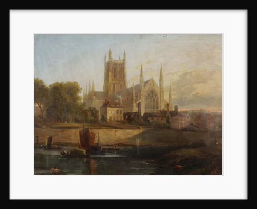 Worcester Cathedral, River Severn by David Cox