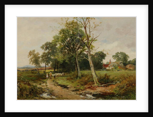 A Worcestershire Lane Scene, c.1904 by David Bates