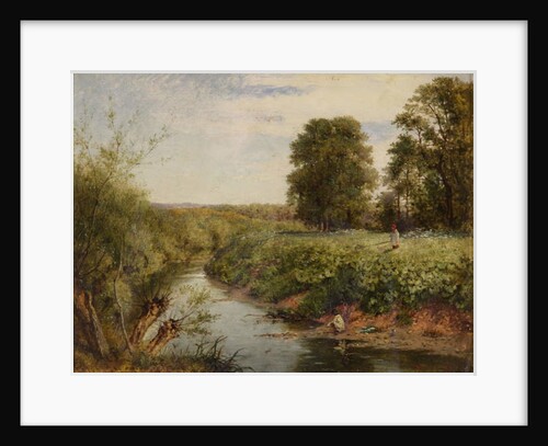 On the Teme at Worcester, 1855 by Benjamin Williams Leader