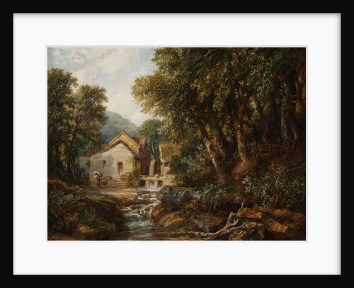 A Mill at Rowsley, Derbyshire, 1867 by Henry Harris Lines