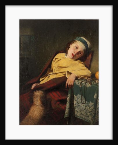 Sick Child with Dog, 1857 by Malcom Steward