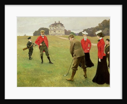 Golf Players at Copenhagen Golf Club by Paul Fischer