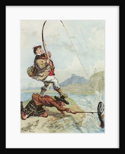 Mr Lovejoy's Holiday Trip to the Highlands Salmon Trout Fishing by Ernest Henry Griset