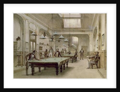 A Billiard Room, 1861 by Carl Friedrich Heinrich Werner
