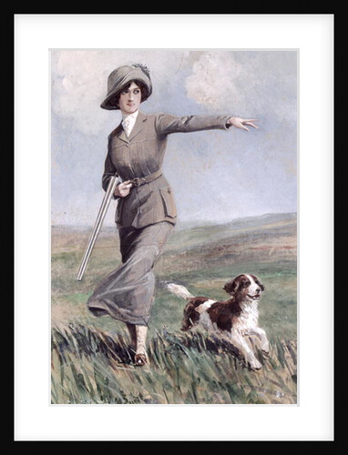 A Lady out Shooting by S.A May