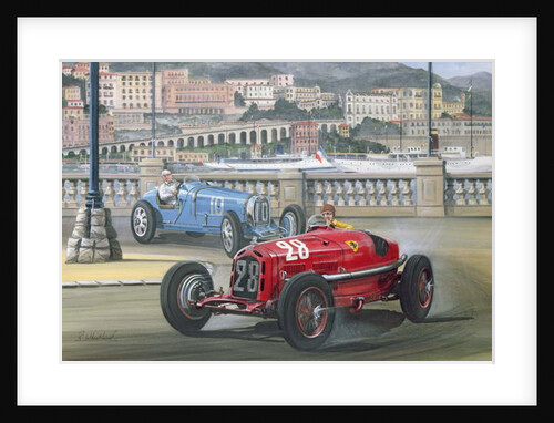 Duel on the Harbour Front, Monaco Grand Prix in 1933 by Richard Wheatland