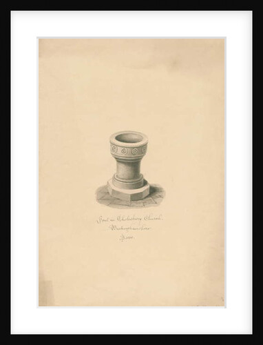 Buckinghamshire - Cholesbury Church: sepia drawing, 1838 by John Buckler