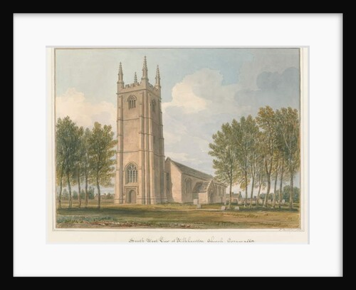 Cornwall - Kilkhampton Church, 1827 by John Buckler