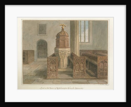 Cornwall - Kilkhampton Church, 1827 by John Buckler