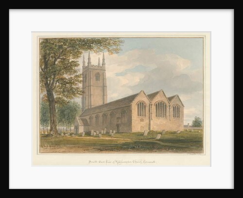 Cornwall - Kilkhampton Church, 1827 by John Buckler