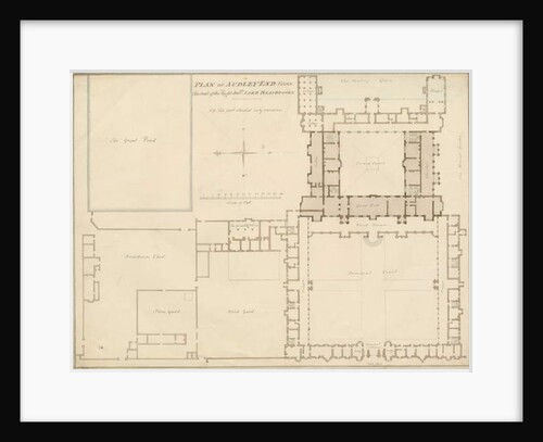 Essex - Audley End - Plan by John Buckler