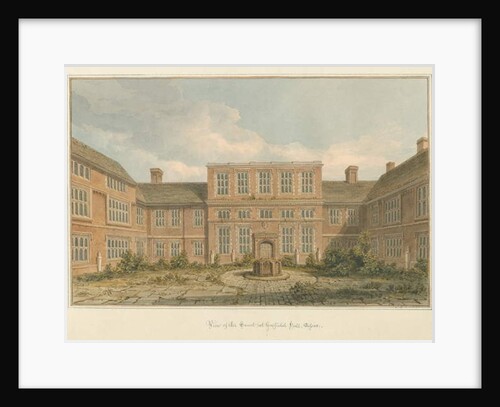 Essex - Gosfield Hall - The Court, 1824 by John Chessell Buckler