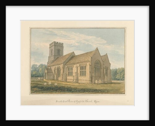 Essex - Gosfield Church, 1824 by John Chessell Buckler