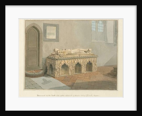 Essex - Earls Colne Church - Monument, 1824 by John Chessell Buckler