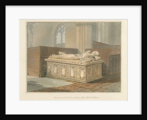 Essex - Earls Colne Church - Monument, 1824 by John Chessell Buckler
