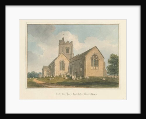 Essex - Earls Colne Church, 1824 by John Buckler