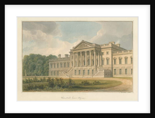 Essex - Wanstead House, 1822 by John Buckler