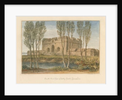 Hampshire - Netley Castle, 1828 by John Buckler