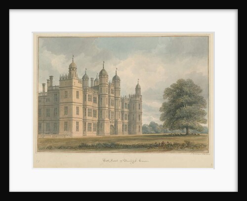 Northamptonshire - Burleigh House, 1811 by John Buckler