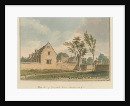 Northamptonshire - Greatworth House, 1826 by John Chessell Buckler