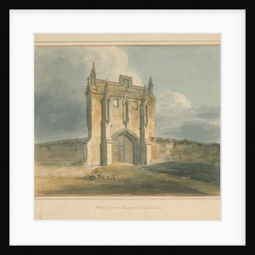 Lincolnshire - Stamford - White Friars, 1802 by John Buckler