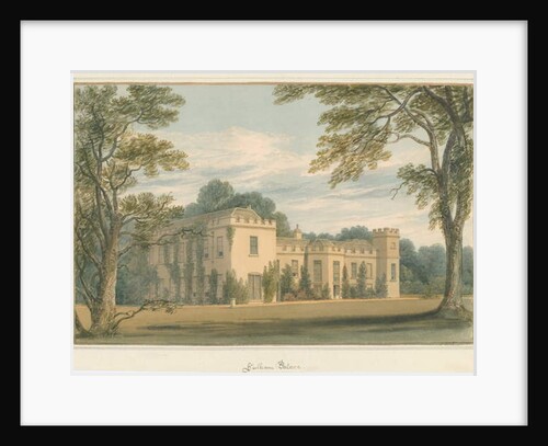 Middlesex - Fulham Palace, 1824 by John Buckler