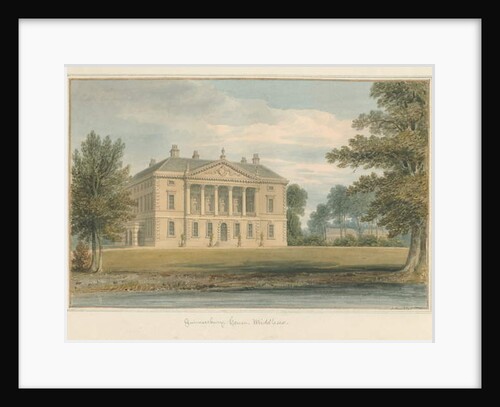 Middlesex - Gunnersbury House, 1824 by John Buckler