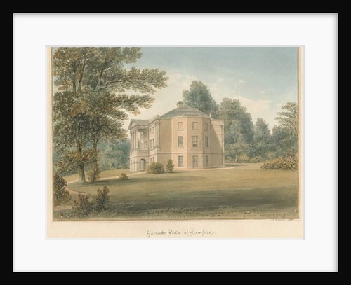 Middlesex - Hampton - Garrick's Villa, 1831 by John Buckler
