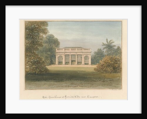 Middlesex - Hampton - The Green House at Garrick's Villa, 1831 by John Buckler