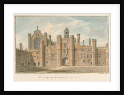 Middlesex - Hampton Court - First Quadrangle, 1826 by John Buckler