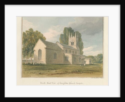 Norfolk - Houghton Church, 1826 by John Chessell Buckler