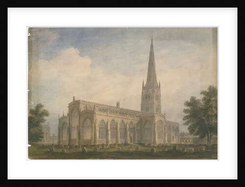 Nottinghamshire - Newark Church, 1809 by John Buckler