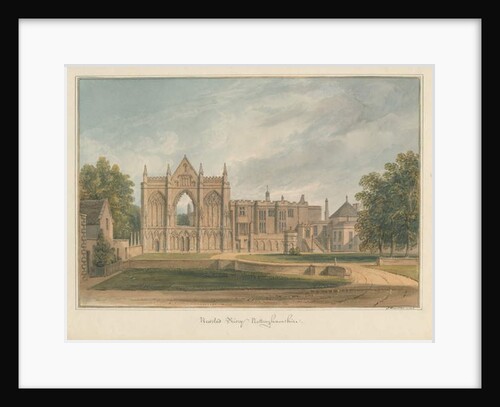 Nottinghamshire - Newsted Priory, 1826 by John Buckler