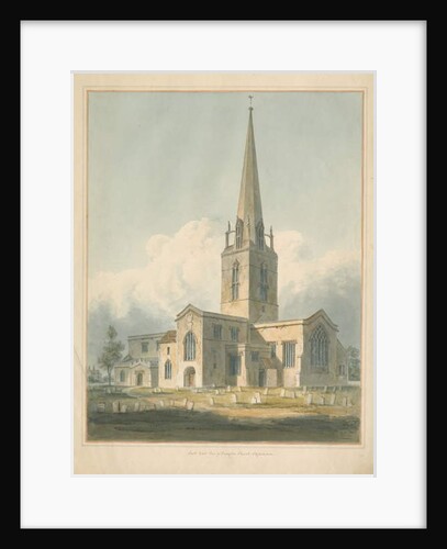 Oxfordshire - Bampton Church, 1802 by John Buckler